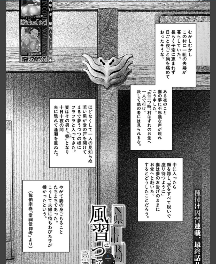 N県T市R村の風習について〈最終話〉 (高津)