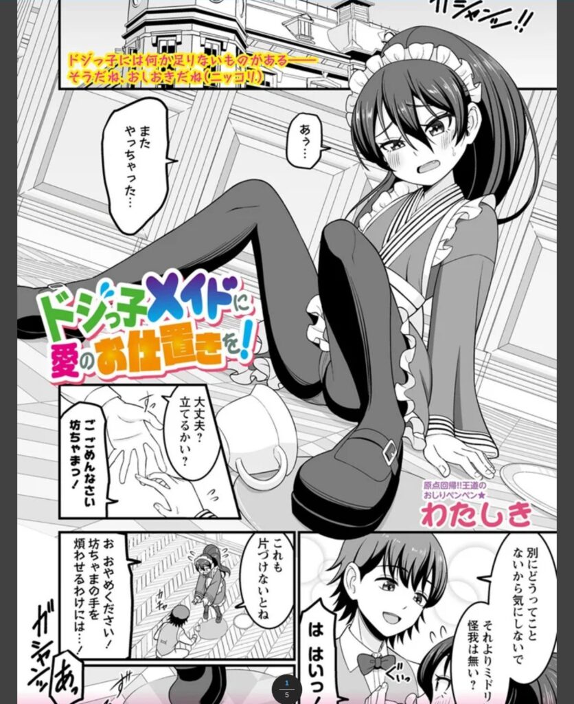 ドジっ子メイドに愛のお仕置きを！